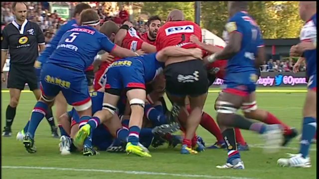 Oyonnax-Grenoble: Essai Maxime Le Bourhis (OYO) - J5 - Saison 2014/2015