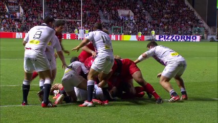 Toulon-Stade Français: Essai Xavier Chiocci (TLN) - J5 - Saison 2014/2015