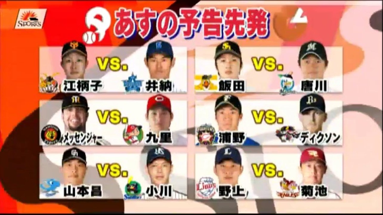 20140913 プロ野球News