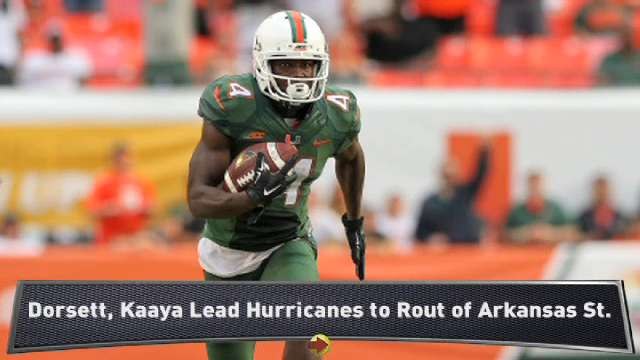 Porter: Kaaya, Dorsett Fuel Hurricanes
