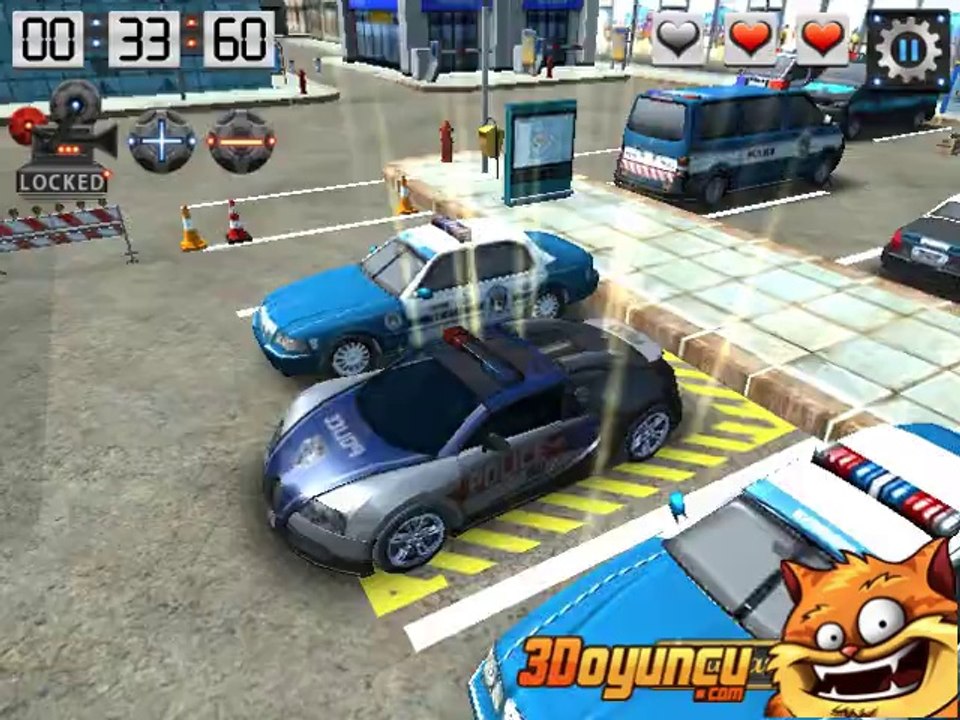 3D Polis Arabası Park Et - 3D Oyunlar