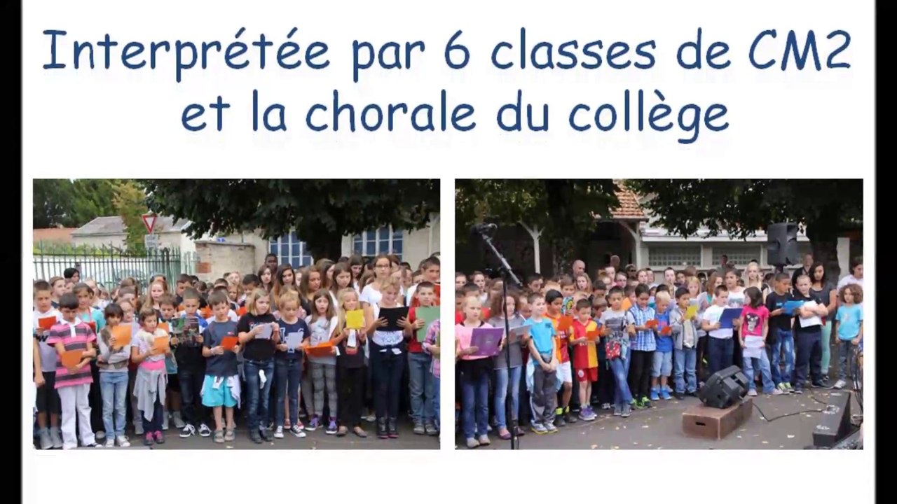Diaporama de la cérémonie du 4 septembre 2014 à Bar sur Aube