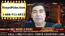 Monday Night Football Betting Preview NFL Picks Predictions Week 2 Odds 9-15-2014