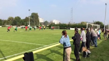 Coup franc de Preux face à Lesquin US