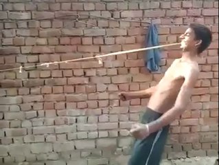 Punjabi Boy Pulls Tractor With Teeth