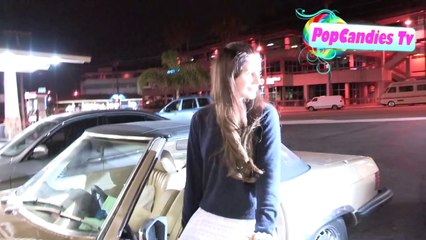 Lana Del Rey Shows new Tattoo's to Paparazzi on her Midnight Ride in Malibu
