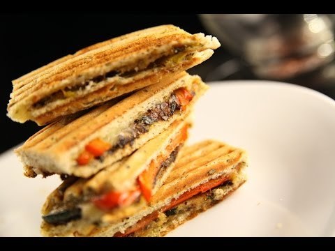 How To Make Grilled Vegetable Focaccia Sandwich