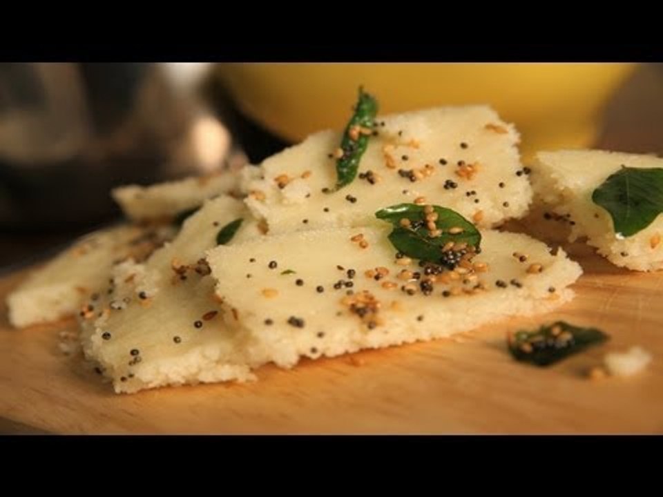Home-Made Dhokla (Steamed Semolina Snack) By Arina