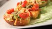Bruschettas (With Tomatoes, Green Olives And Mustard Slaw) By Joel