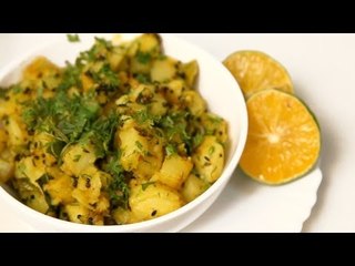 Home-Made Quick  And Easy Aloo Subzi (Dry Potato Curry) By Archana