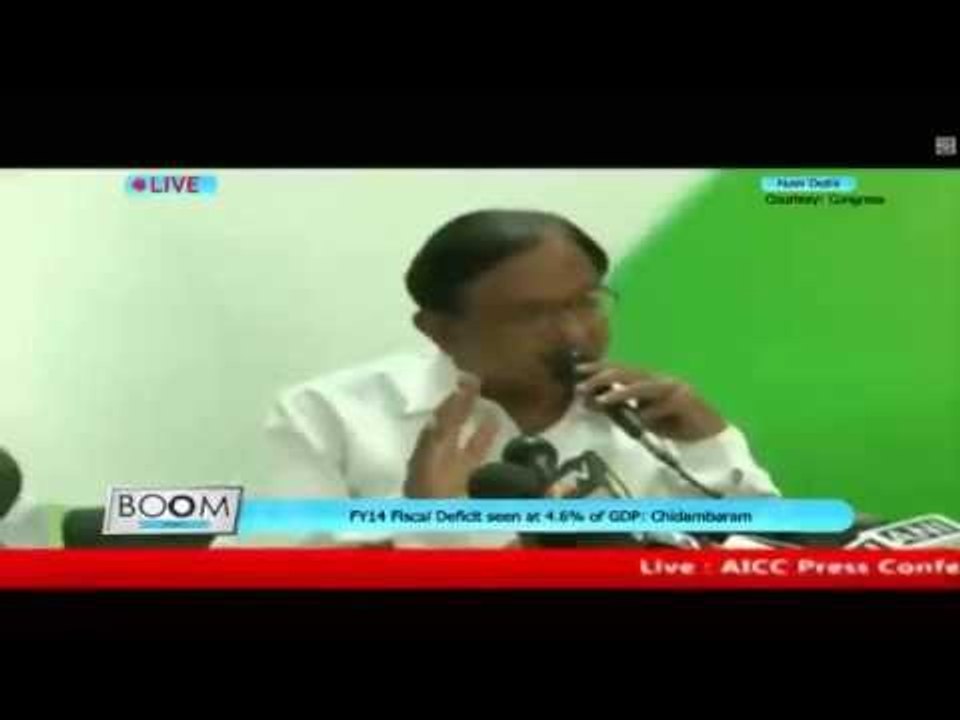 Finance Minister P Chidambaram on the State of the Economy