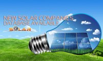 New Solar Companies Database For Marketing Available