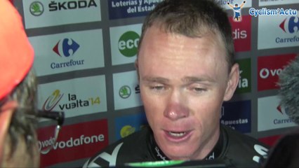 La Vuelta 2014 - Christopher Froome 2e : "Je n'ai aucun regret"
