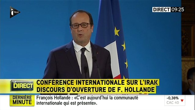 Conférence sur l'Irak : Hollande veut casser les filières djihadistes