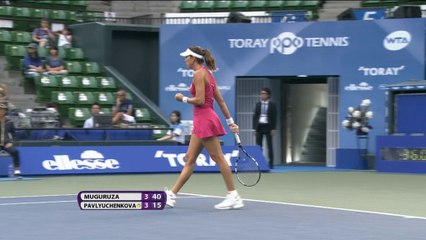 Tokio - Garbiñe Muguruza pasa la primera ronda