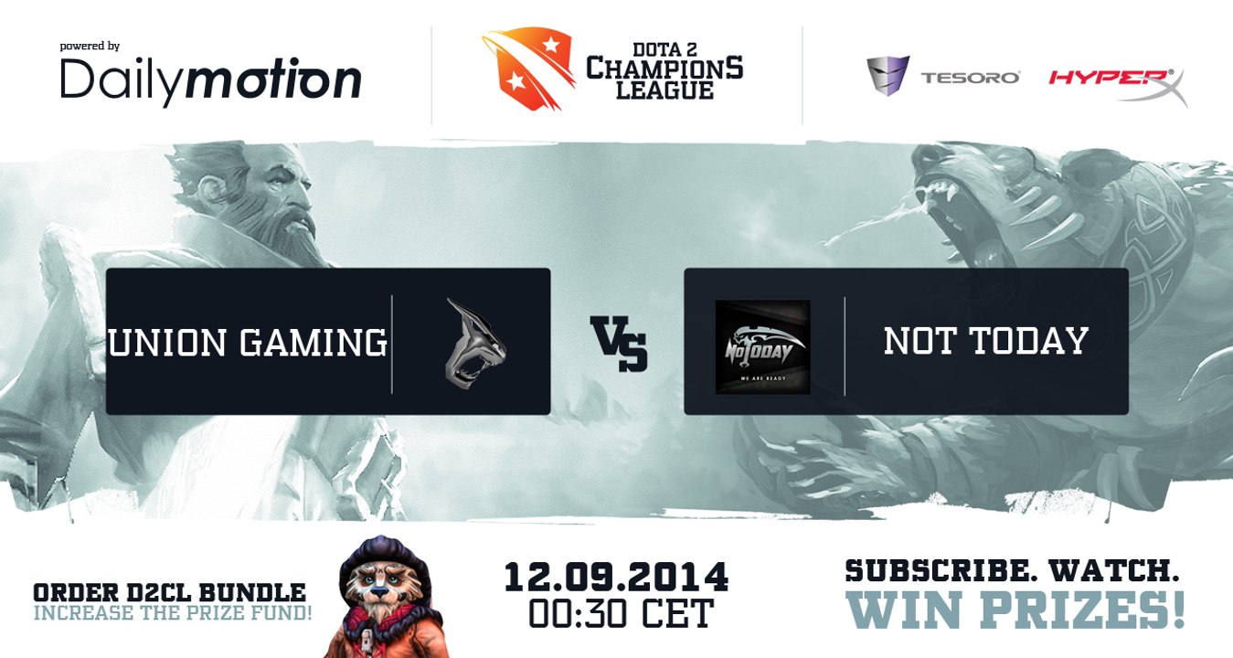 NoT vs uG Game 1 - Dota 2 Champions League @DotACapitalist, @Pandaeg0, @MSSDota