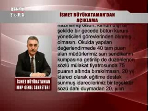 SÖZ UÇAR YAZI KALIR - İSMET BÜYÜKATAMAN 15.09.2014