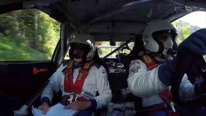 Frédéric Raynal au volant de la Ford Escort Cosworth