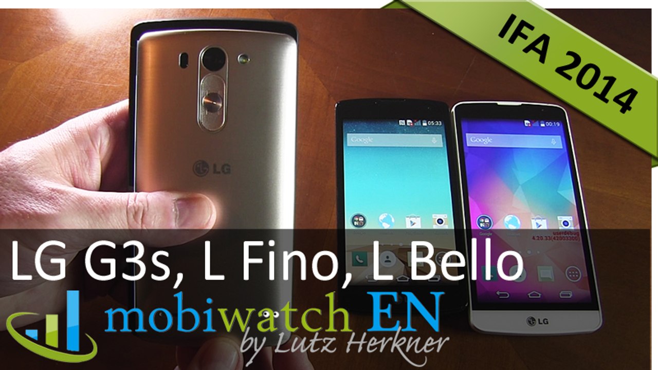LG G3 s, L Fino, L Bello: Das kleine G3 im ersten Video-Test