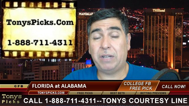 Alabama Crimson Tide vs. Florida Gators Pick Prediction NCAA College Football Odds Preview 9-20-2014