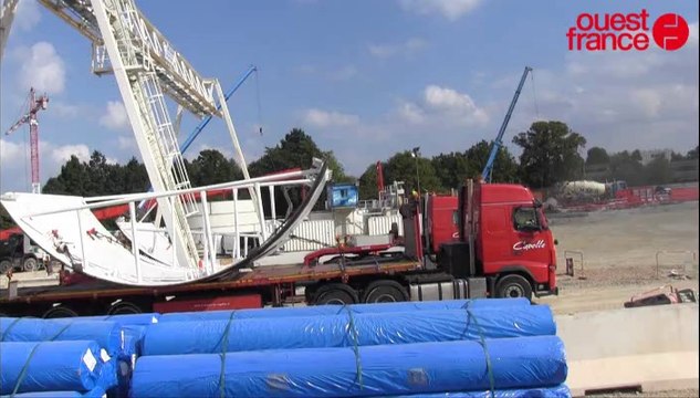 Ligne b du métro. Les premiers éléments du tunnelier sont arrivés à Rennes
