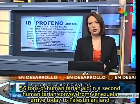2nd humanitarian aid shipment from Venezua to Gaza arrives in Egypt