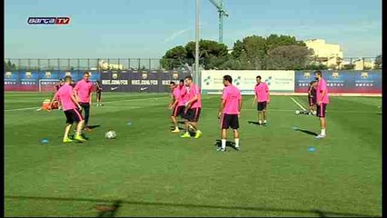 Alves and Vermaelen join Barça's workout without medical OK as team prepares for Champions League kickoff