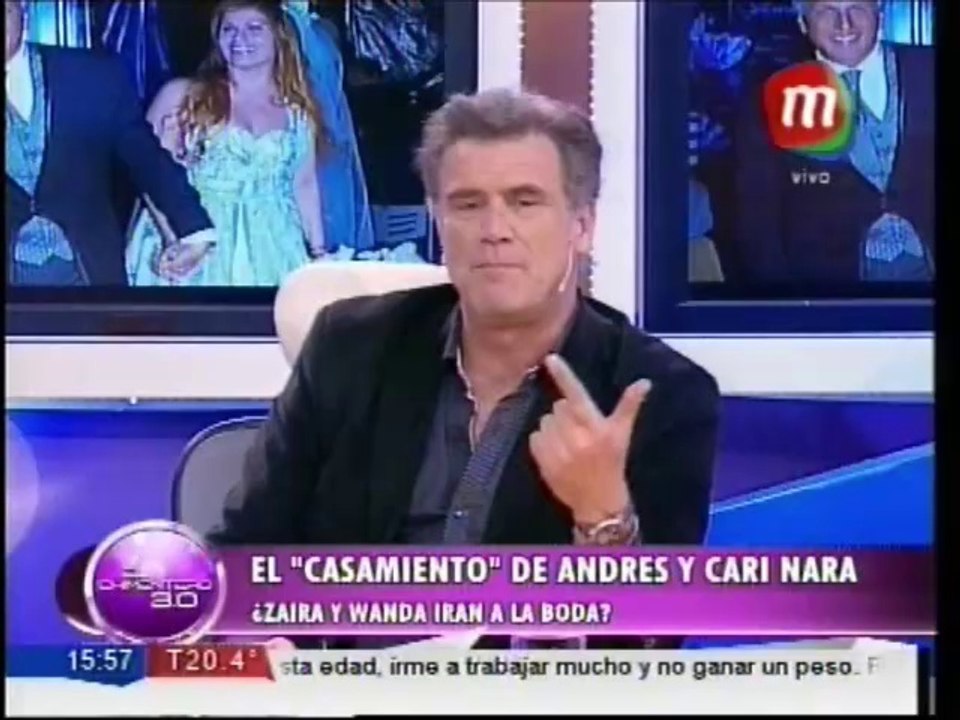 El casamiento de Andrés y Cari Nara ¿Wanda y Zaira irán a la boda?