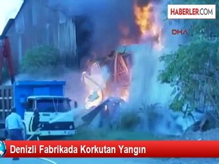 Fabrikada Korkutan Yangın