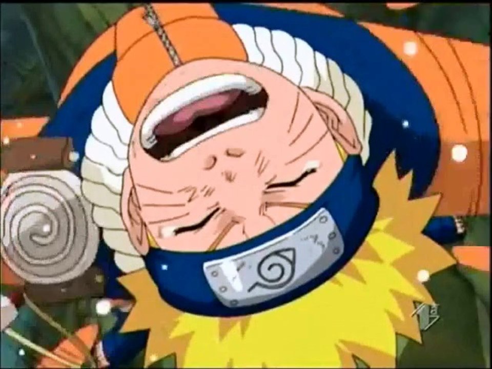 Naruto va a sbattere su un albero