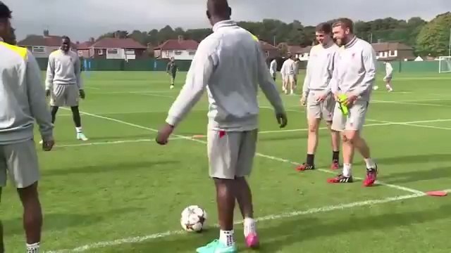 Liverpool train ahead of Ludogorets Champions League Opener