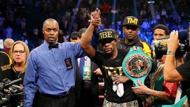 Floyd Mayweather vs. Marcos Maidana 2 Highlights: Maidana Bites Mayweather, Goes to Wrong Corner