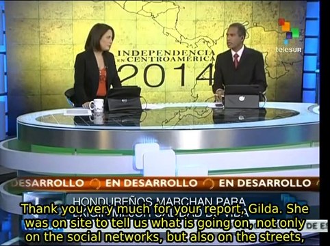 Hondurans celebrate Independence Day with protests