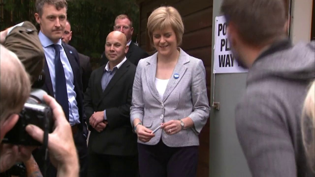 Sturgeon casts her referendum vote