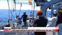 2,500 migrants believed to have died in Mediterranean this year IOM