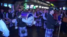 Bagpipes and Drums at McFadden's Saloon Las Vegas Grand Opening
