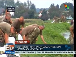 Fuertes lluvias ocasionan inundaciones en Croacia