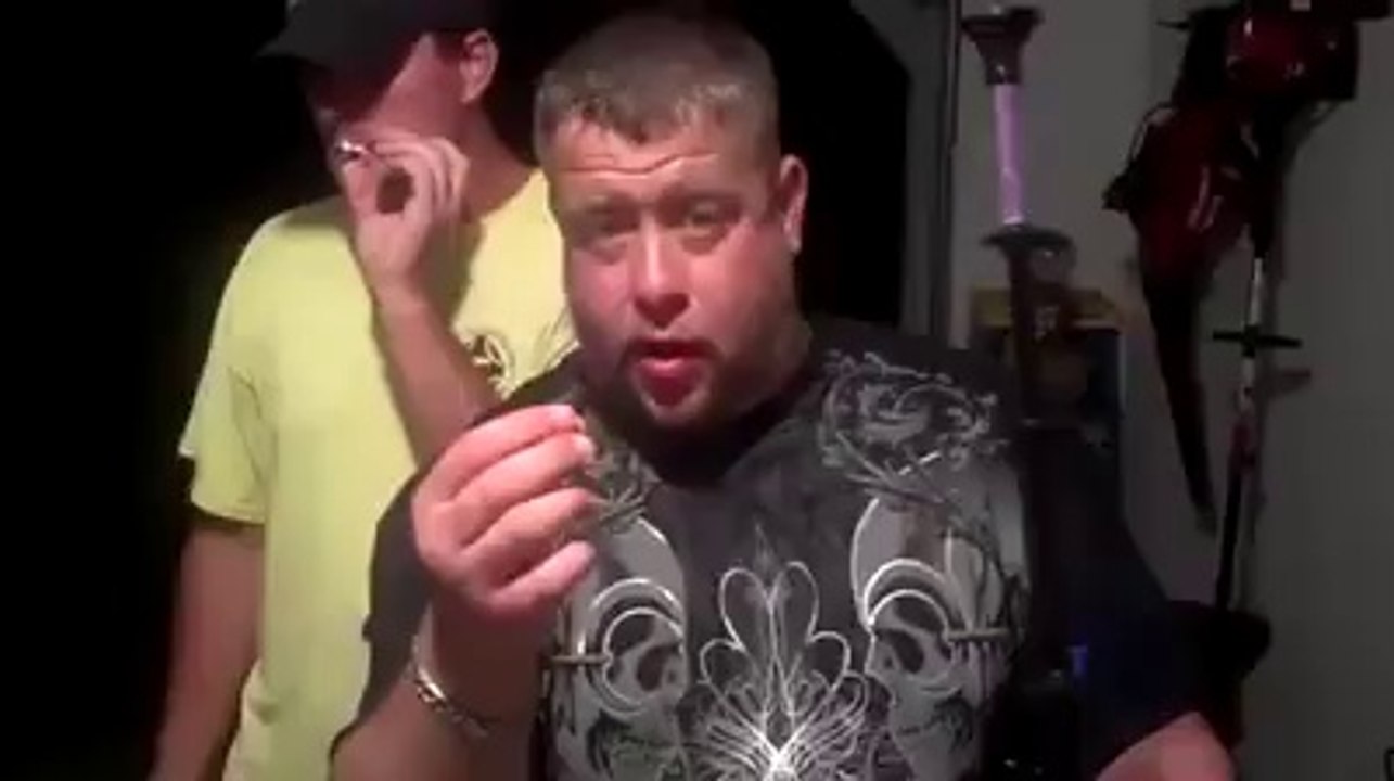 Drunk Bastards Playing With Blowguns