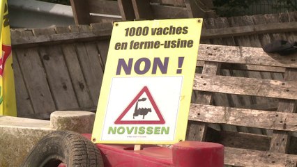 Ferme des « mille vaches », blocage maintenu