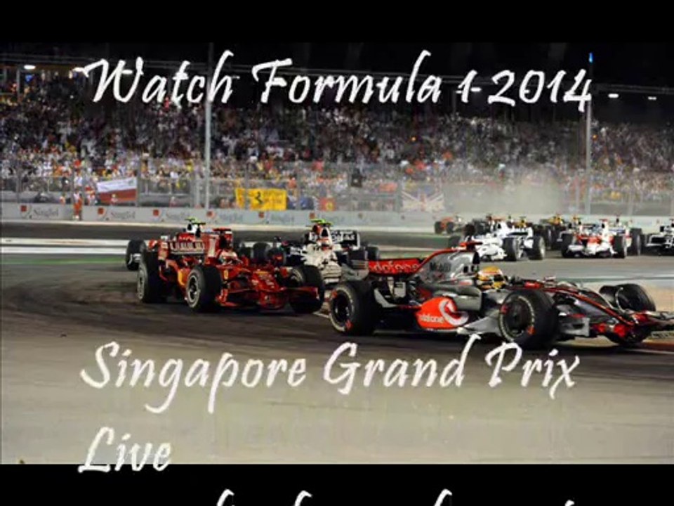 watch formula one Singapore grand prix 2014 live online