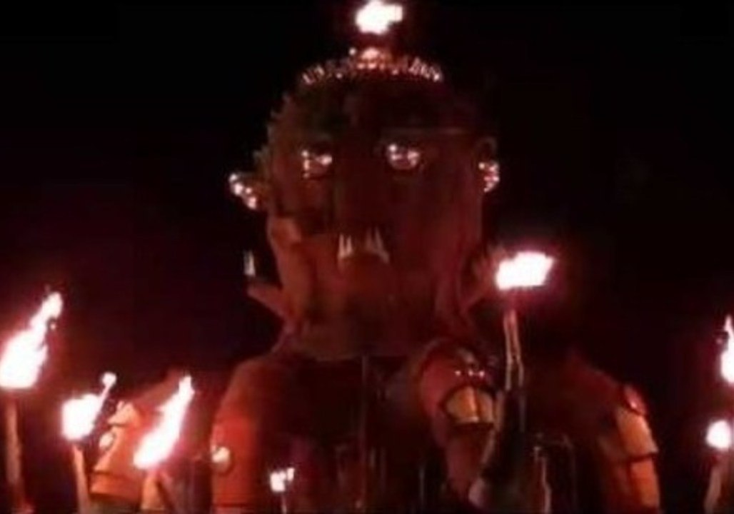 Flaming Octopus Rides Through Beakerhead Art Event