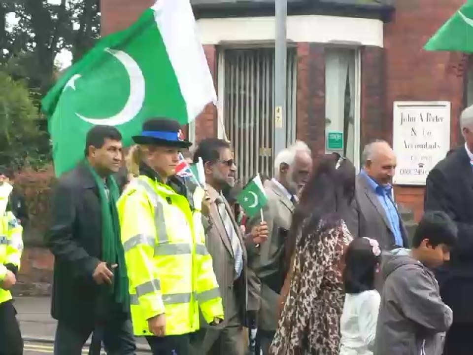 Pakistan Independance parade Manchester17 August 2014