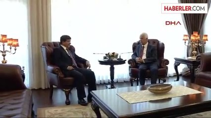 Başbakan Davutoğlu, KKTC Cumhurbaşkanı Eroğlu ile Görüştü