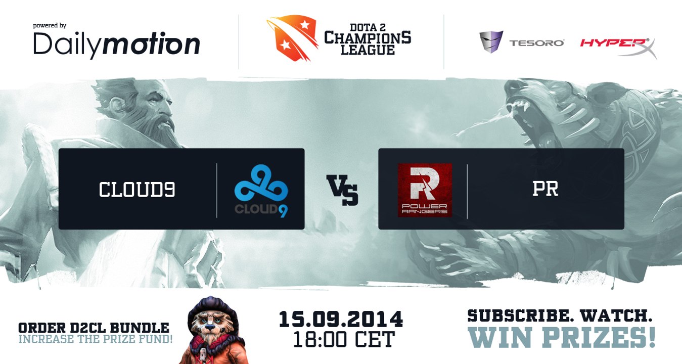 Cloud 9 vs Power Rangers Game 2 - Dota 2 Champions League @TobiWanDOTA & Clairvoyance