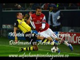 Borussia Dortmund vs Arsenal uefa cl 2014 streaming live