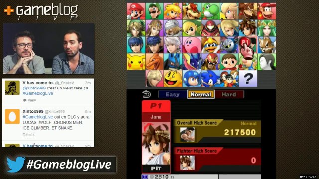 #GameblogLive sur Super Smash Bros. 3DS