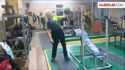 81 Yaşındaki Sporcu Gençlere Örnek Oldu