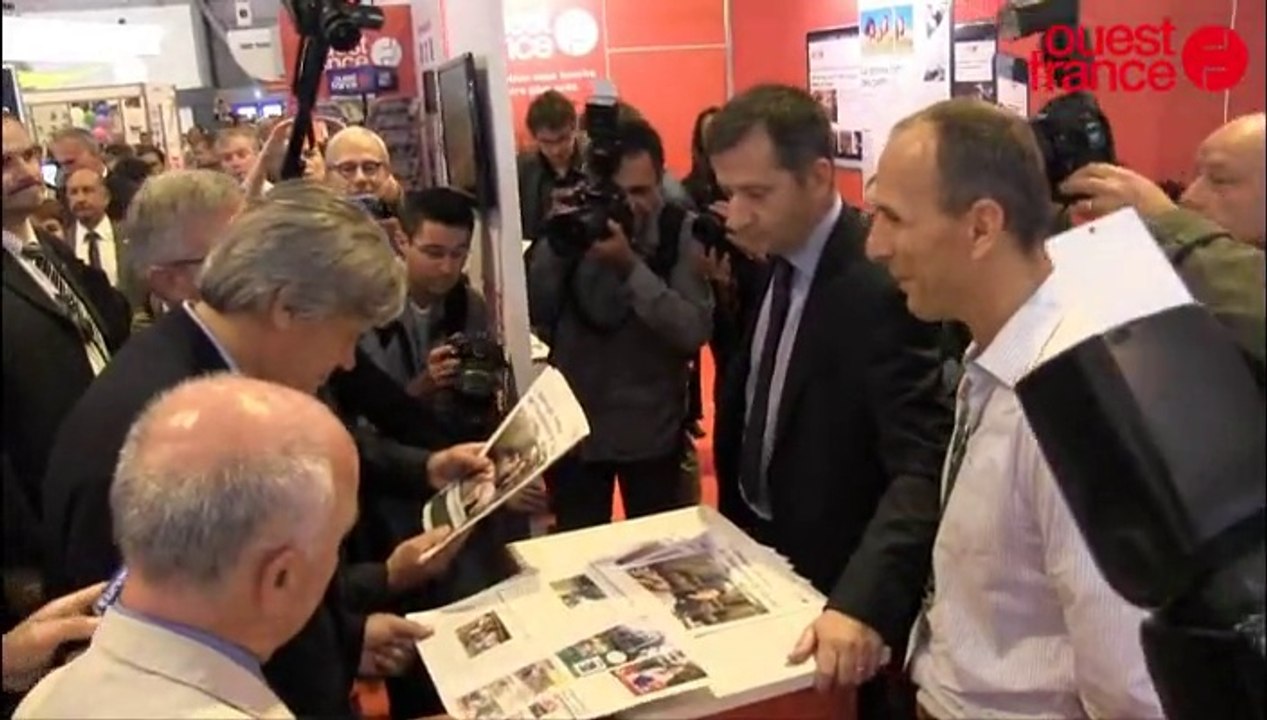 Le ministre de l'agriculture Stéphane Le Foll inaugure la 28e édition du Space à Rennes