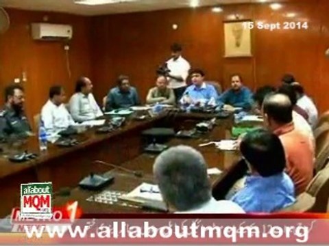 MQM representative hold meeting regarding Cleanliness arrangements for Eid-ul-Azha