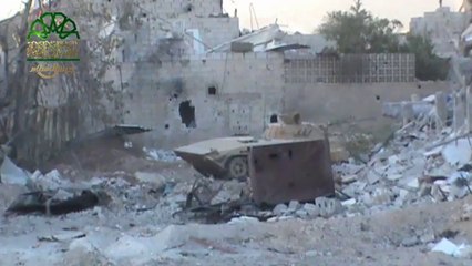 إعطاب عربة bmb لنظام الأسد في حي #جوبرالدمشقي